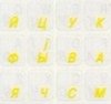 Наклейка на клавиатуру со шрифтом (Желтые буквы)